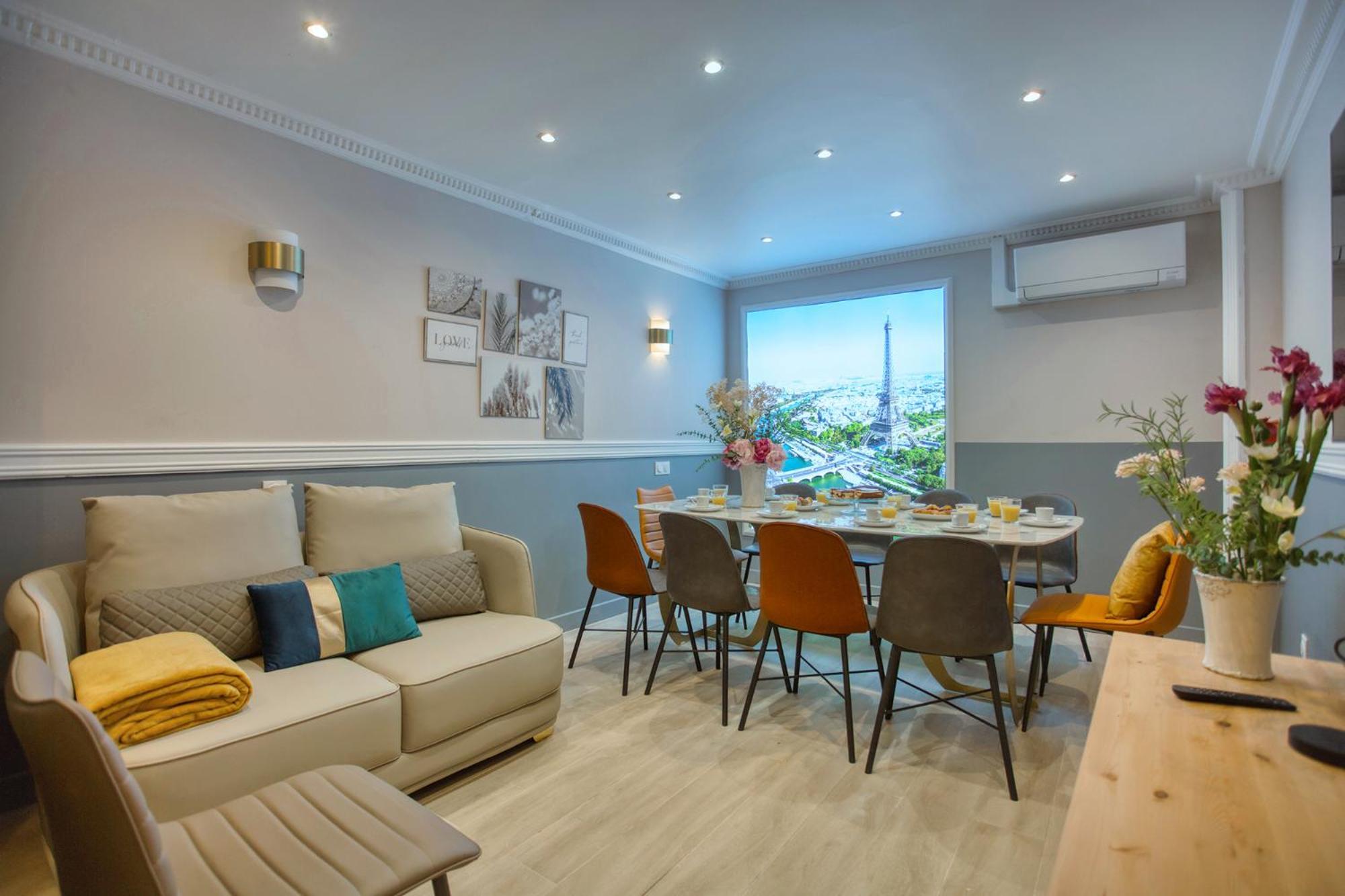 Elegant Triplex In Paris - Ideal For 10 - Aircon 外观 照片