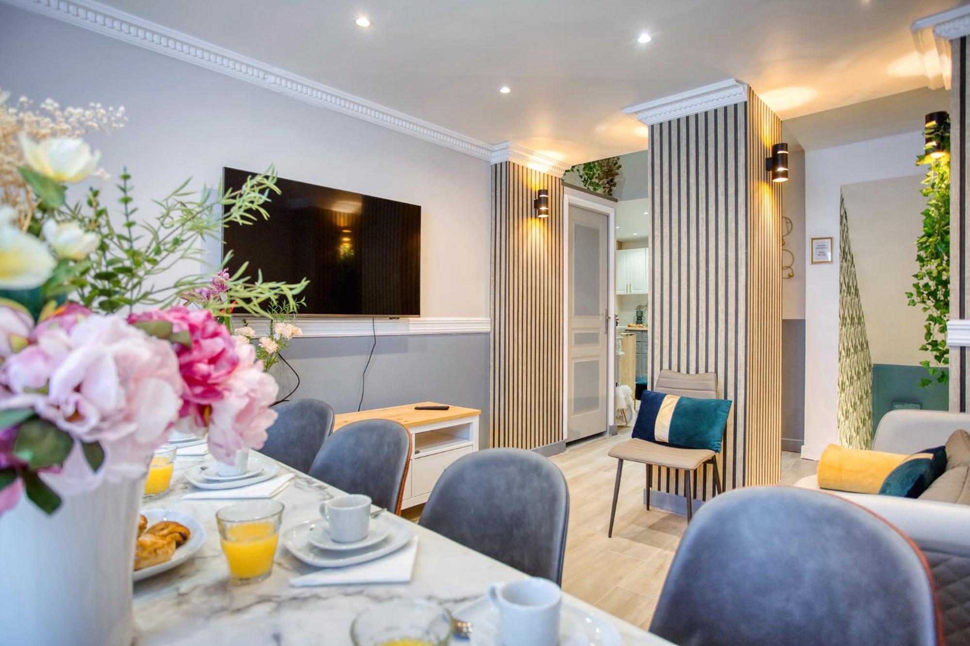 Elegant Triplex In Paris - Ideal For 10 - Aircon 外观 照片